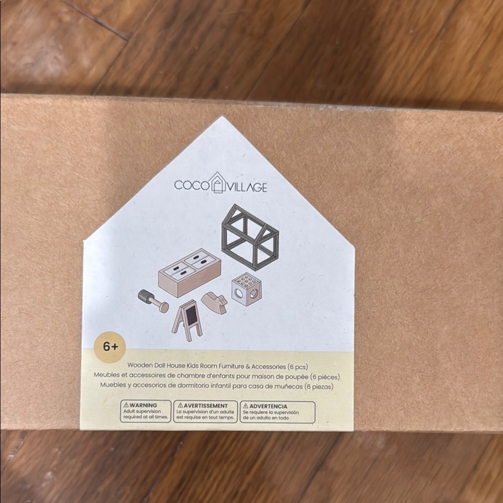 Coco Village Wooden Doll House Furniture Set